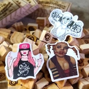 Skaters & Clown Stickers